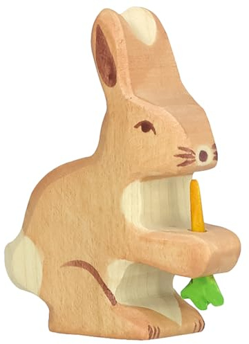 Holztiger Hase mit Karotte, 80102