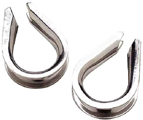 Seachoice 50-43370 Guardacabos Acero Inoxidable, 16 mm