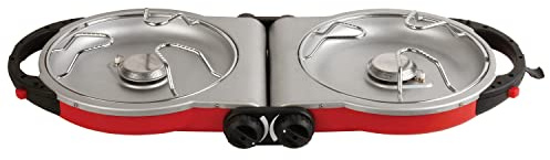 Coleman Fold ‘N Go 2-Burner Propane Stove, Dual Adjustable Burners with 20,000 BTUs of Power & InstaStart Ignition, Great for Camping, Tailgating, Grilling, & More