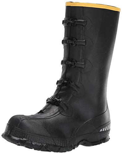 LaCrosse Men's ZXT Overshoe Buckle Wedge 14 Hand-laid premium ZXT Rubber for durable, Adjustable Secure Buckle Closure, Durable Slip-Resistant Wedge Sole, Black - 16 M