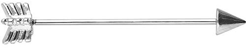 PIERCINGLINE Kirurgiskt stål industriell öronpiercing | PEIL Barbell | Öronkontakt – piercing – smycken | färgval, 316L kirurgiskt stål, utan sten