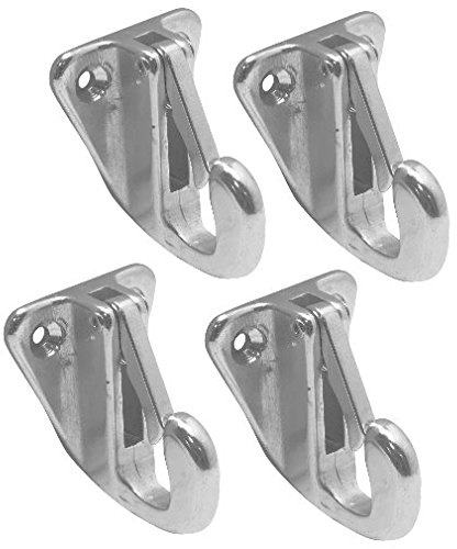 Versandbox24 4 Stück Fenderhaken V4A Edelstahl 7 mm