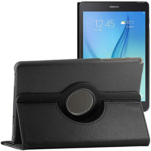ebestStar - Funda para Samsung Galaxy Tab A 9.7 T550 / S Pen P550, Carcasa Capa Giratoria, 360 Protectora, Cuero PU Soporte, Negro