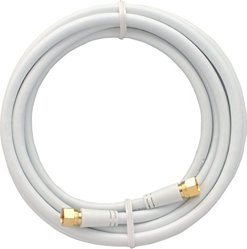 SKT MAK30003 Modemkabel 300 cm Koaxial-Anschluss-Kabel F-Stecker vergoldet Sat 3-fach geschirmt weiß
