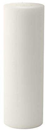 EDZARD Teelichthalter Dauerkerze Cornelius, weiß, Höhe 30 cm, ø 10 cm, beidseitig verwendbar für Normale Maxi-Teelichter und höhere Maxi-Teelichter mit Kunststoffhülle, hitzebeständig bis 90 Grad