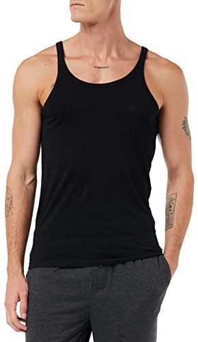 Emporio Armani Pyjamasöverdel för män (2-pack), Vit, S