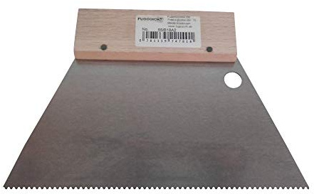 Fugodicht Leim Klebstoff Zahnspachtel Bodenleger Normalstahl A2 1.2x1.8mm gezahnt 180mm