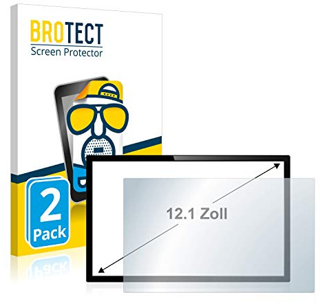brotect Film Protection pour Displays 12.1 (30.7 cm) [261x164 mm, 16:10] | 2 Pièces Mat Protection d'écran Made in Germany PC à écran tactile Anti Reflet Anti-traces de Doigts Anti-Rayures