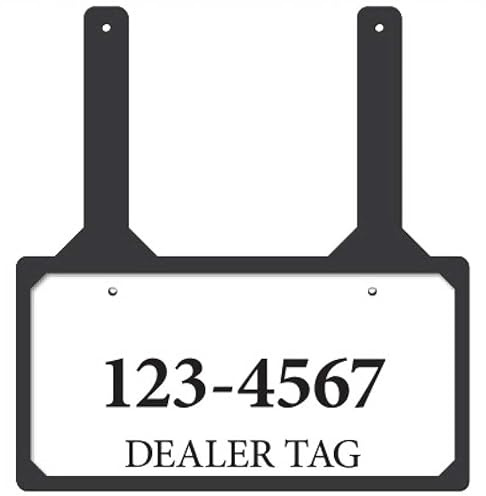 Rubber Demo License Plate Holder - for Car Dealers - (Demo Tags ONLY) - Upgraded Sizing - Donkey Auto Products