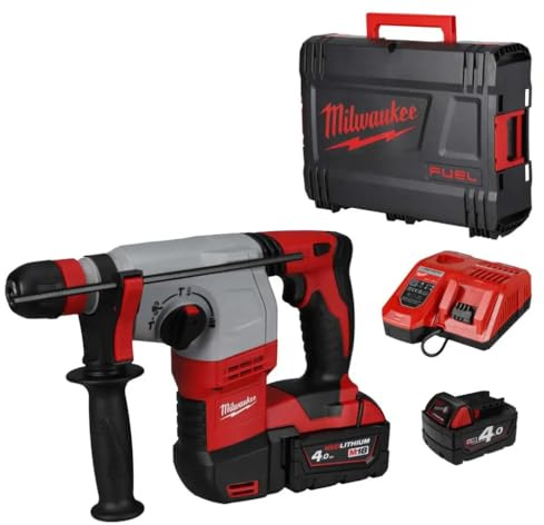 Milwaukee HD18 H-402 C Bohrhammer, elektrisch, kabellos, 18 V, SDS-Plus