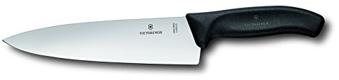 Victorinox Swissclassic Tranchiermesser Normaler Schliff Küchenmesser, Edelstahl, Schwarz, STANDARD