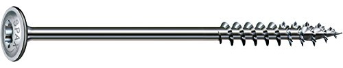 SPAX Holzbauschraube, 6,0 x 120 mm, 100 Stück, T-STAR plus, Tellerkopf, Teilgewinde, 4CUT, WIROX P3J, 0251750601205