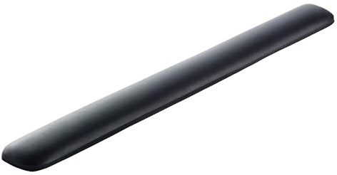 3M WR85B Gel-Handgelenkauflage für Tastaturen, mit beruhigender 3M-Geltechnologie und seidenweicher Oberfläche für ganztägigen Komfort/Unterstützung, langlebig, leicht zu reinigen, 48,3 cm, Schwarz