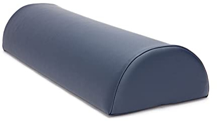 WellTouch Lagerungsrolle halbrund | Knierolle für Massageliegen | Lagerungskissen für Massage & Therapie | Kniehalbrolle in Größe M: 65 x 22 x 11 cm (Dunkelblau)