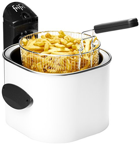 FRIFRI FRANCE Friteuse Ronde, Blanche, 3 L