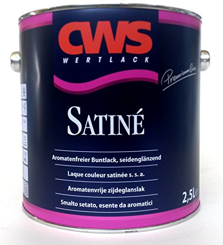 CWS Satiné hellelfenbein RAL1015 seidenglänzend, 2,5L - Innovativer, aromatenfreier, seidenglänzender Buntlack auf Spezial – Alkydharzbasis.