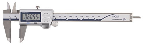 Mitutoyo 500-731-20 Digimatic Caliper, 0-6 , IP67 prova di refrigerante 0,0005/0,01 mm, metallo duro OD, nessuna uscita
