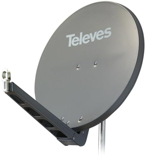 Televes S75QSD-G 10.7-12.75GHz Graphite antenne Satellites - Antennes Satellites (10,7-12,75 GHz, 38,5 dBi, 8,5 kg, Graphite, Aluminium)
