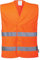 Portwest Chaleco Con Dos Bandas, Tamaño: L/XL, Color: Naranja, C474ORRL/XL