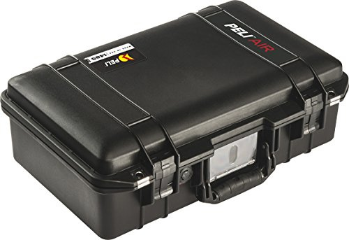 PELI 1485 Air Koffer, Leichter Schutzkoffer für Kamera Equipment, Wasser- und Staubdicht, 18L Volumen, Mit Schaumstoffeinlage (Anpassbar), Farbe: Schwarz