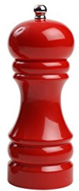 TG Classic Capstan Hevea Moulin à Poivre, Bois, Rouge, 15 cm