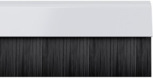 STORMGUARD, White 02SR0200838W Bottom of The Door Brush Seal Draught Excluder, 838mm