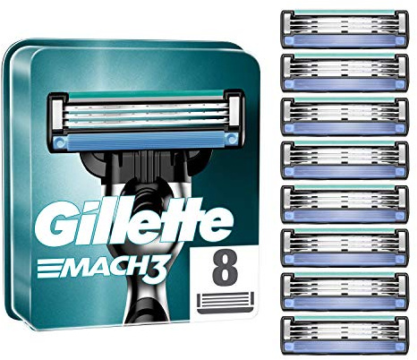 Gillette Mach3 Klingen, 1er Pack (1 x 8 Klingen)
