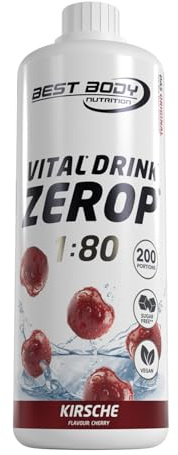 Best Body Nutrition Vital Drink Kirsche, Getränkekonzentrat, 1000 ml Flasche