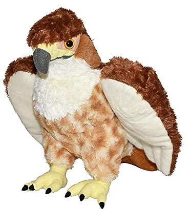 Wild Republic Cuddlekins Falco Della Coda Rossa, Peluche Di Animali, 30 cm, Peluche Per Neonati, Peluche Per Regalo Di Compleanno Imbottitura Realizzata Partendo Da Bottiglie Riciclate