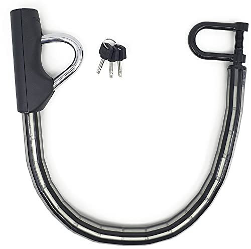 Bunker BA80N Hochwertige Lenkradkralle am Sitz verankert, Hochsicherer Anti-Bohr-Schloss, Stark Flexibel, Lenkradschloss Auto Lenkradsperre Wohnmobil Diebstahlsicherung Diebstahlschutz Wegfahrsperre