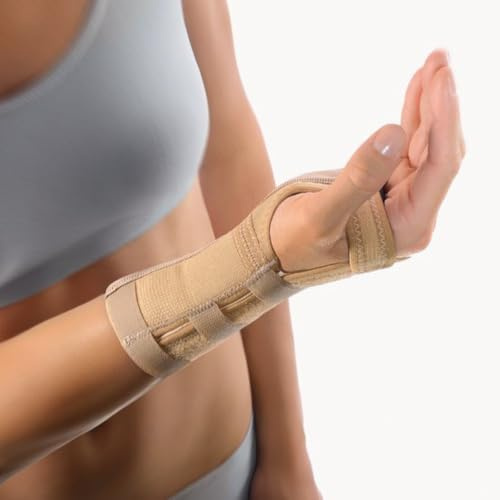 Bort 103300 Handgelenkstütze mit Alu-Schiene, beige, Gr.XS, links