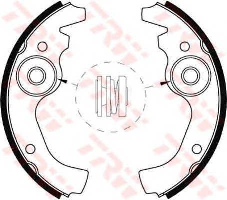 TRW GS8233 Bremsbackensatz