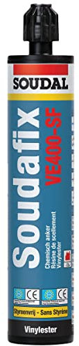 Soudal Chemischer Anker VE-400SF, Styrolfrei, Wasserdicht, Grau, Paste, 280ml