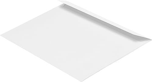 Briefumschläge DIN C5, 162 x 229 mm, ohne Fenster, 500 Stück, Weiß | Haftklebend, Gerade Klappe, 100 g/m² Offset, Blanke Briefhüllen