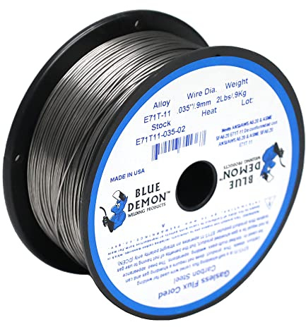 Blue Demon E71T-11 X .035 X 2LB Spool gasless flux core welding wire