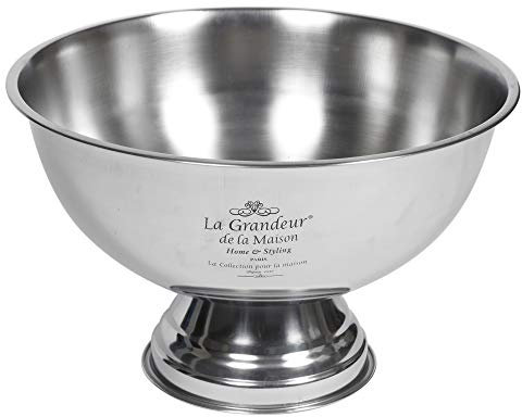 Importacion - Champagner-Schale mit Sockel, Edelstahl, 39 x 29 cm