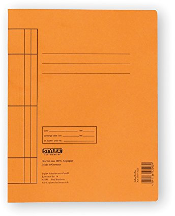 STYLEX STYLEX-43203 Schnellhefter, Manila-Karton, orange