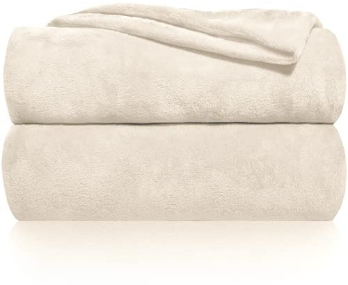 Gräfenstayn® Kuscheldecke flauschig & super weich - hochwertige Fleecedecke auch als Wohndecke, Tagesdecke, Sofadecke & Wohnzimmer geeignet - Überwurf Decke Sofa & Couch (Creme, 200x150 cm)