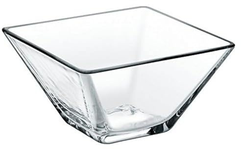 BORGONOVO Modi 14099742 - Cuenco de Cristal con Forma Cuadrada, 8 cm