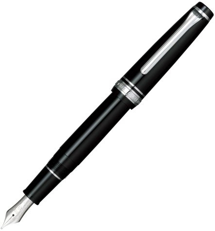 セーラー万年筆 Sailor Pen Fountain Pen Professional Gear Slim Silver Fine Print 11-1222-220 Black by Sailor Pen