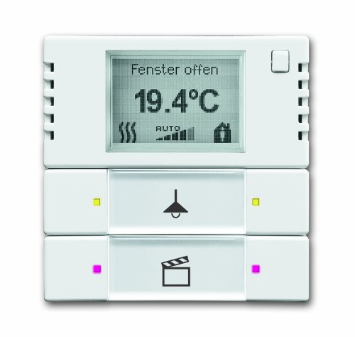 Busch-Jaeger 6128/01-84 Bedienelement, 2/4-fach, mit Raumtemperaturregler