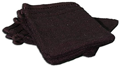 Gözze - Set de manoplas de baño, 4 unidades, Berlin, Algodón, 17 x 24 cm - Negro