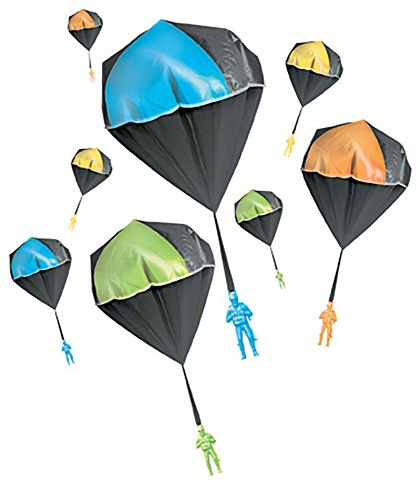 Aeromax Tangle Free GLOW Parachute BLUE GREEN ORANGE OR YELLOW 1 pack