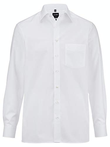Olymp Camicia a maniche lunghe Modern Fit con colletto New Kent Bianco bianco