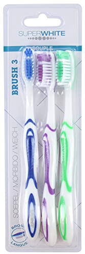 PROWHITE - brosse a dent souple - lot de 3