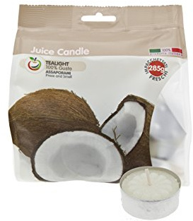 Cereria di Giorgio Succo di Candela Tealight Profumati alla Frutta, Cera, Bianco, 3.8x3.8x1.6 cm