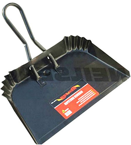 HEAVY DUTY GARDEN DUSTPAN METAL CONSTRUCTION GARAGE WAREHOUSE EXTRA WIDE 16 CA7