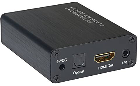 Techly 025749 Estrattore Audio LPCM 2CH da HDMI 4K 60Hz YUV4:4:4 Nero