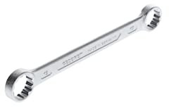 GEDORE Doppelringschlüssel, SW 17+19 mm, gerade, flach, dünn, 12-kant, UD-Profil, Schraubenschlüssel, 4 17X19