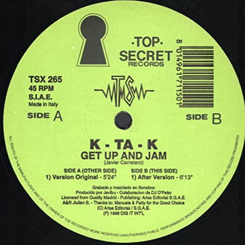 GET UP 12 SINGLE UK SWANYARD 1990 2 TRACK WING COMMAND MIX B/W PUMP UP THE JAM PUNANI MIX (SYRTX8) PIC SLEEVE